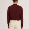 SAINSY Branded Texture Crew Neck Jumper