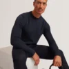 SAINSY Branded Texture Crew Neck Jumper