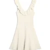 SAYLAA Ruffle Neckline Mini Dress SAYLAA Ruffle Neckline Mini Dress