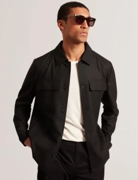 SELWYNJ Lightweight Wool Blend Shirt Jacket