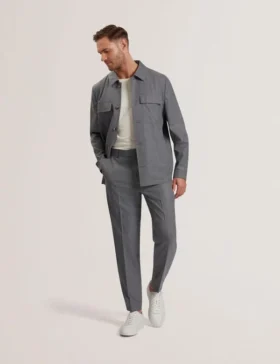 SELWYNJ Lightweight Wool Blend Shirt Jacket