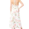 SERAFINA Floral Tie Halterneck Maxi Dress