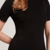 Short Sleeve Jersey Maxi Dress Black