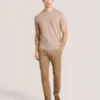 SHORT SLEEVE SWEATER Fine Knit Short Sleeve T-Shirt