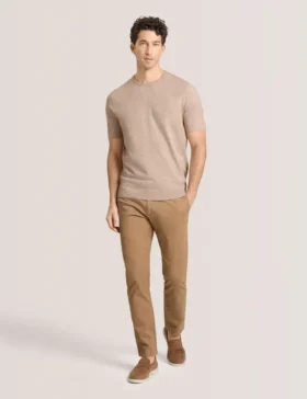 SHORT SLEEVE SWEATER Fine Knit Short Sleeve T-Shirt