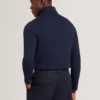 SIMONEAO Textured Panel Half-Zip Modal Sweatshirt