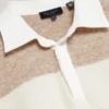 SOLARAN Alpaca Wool Block Stripe Rugby Shirt