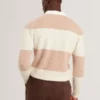 SOLARAN Alpaca Wool Block Stripe Rugby Shirt