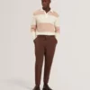 SOLARAN Alpaca Wool Block Stripe Rugby Shirt
