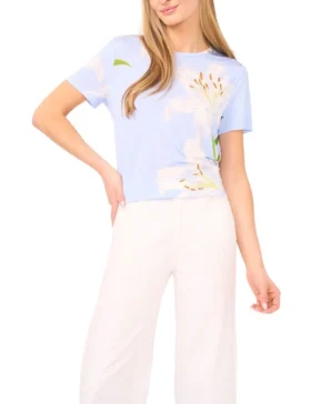 SPENCER Lily Print Crew Neck T-Shirt