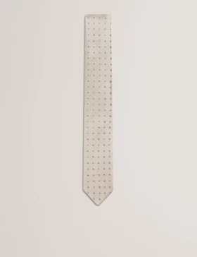 STEEPLE Circle Geometric Print Silk Tie