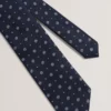 STEEPLE Circle Geometric Print Silk Tie