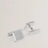 TEDLY Silver Branded Cufflinks
