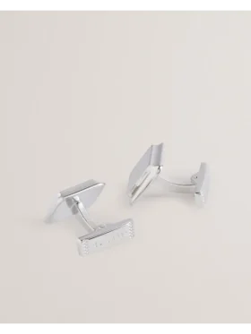 TEDLY Silver Branded Cufflinks