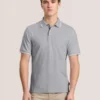 TEXTURE POLO Button Up Polo
