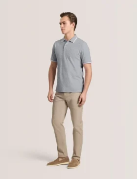 TEXTURE POLO Button Up Polo