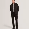 THOVA Textured Quilt Zip-Through Overshirt