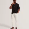 THOVAN Textured Floral Relaxed Short Sleeve Shirt