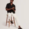 THOVAN Textured Floral Relaxed Short Sleeve Shirt