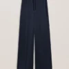 UMAIBO Satin Wide Leg Drawstring Joggers