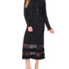 V-NECK CROP CARDIGAN WITH RIB Black