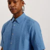 VERDON Short Sleeve Seersucker Shirt