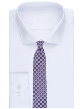 VERNON Roundel Print Silk Tie