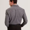 VYSER Jacquard Check Woven Long Sleeve Shirt