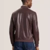WAGGONER Leather Bomber Jacket