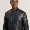WAGGONER Leather Bomber Jacket