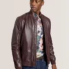 WAGGONER Leather Bomber Jacket