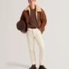 WALD Shearling Leather Aviator Jacket
