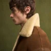 WALD Shearling Leather Aviator Jacket