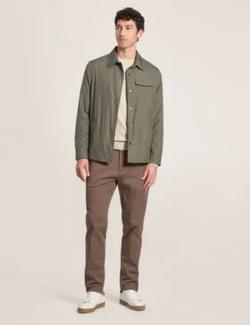 WALDEN Houndstooth Cotton Blend Coach Jacket