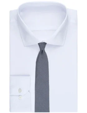 WALDRAM Grid Dot Silk Tie