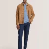 WALLY Suede 3-Pocket Button Front Jacket
