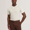 WATTSS Basket Knit Wool Silk Blend T-Shirt