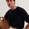 WATTSS Basket Knit Wool Silk Blend T-Shirt