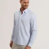 WAVEY Long Sleeve Geo Print Shirt