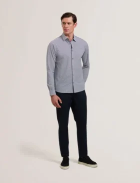 WAVEY Long Sleeve Geo Print Shirt