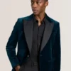 WEBSTER Velvet Single Breasted Tuxedo Jacket