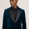 WEBSTER Velvet Single Breasted Tuxedo Jacket