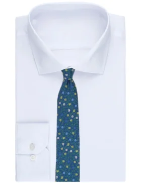 WESTMOOR Vine Floral Silk Tie