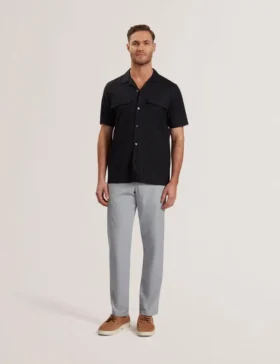 WHETHER Short Sleeve Regular Fit Double Pocket Shirt