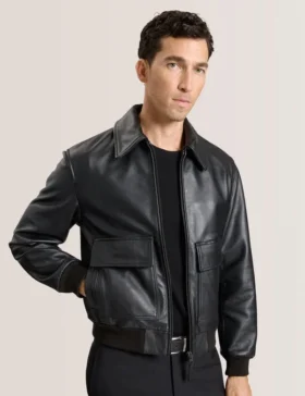 WHISTLER Leather Bomber Jacket