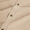 WILKES Long Sleeve Textured Button-Through Polo
