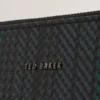WILTONS Striped Woven Leather 13-Inch Laptop Sleeve