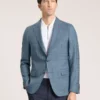WINFRED Mixed Plaid Wool Tailored Blazer
