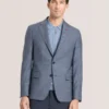 WINFRED Plaid Woven Texture Tailored Blazer