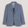 WINFRED Plaid Woven Texture Tailored Blazer
